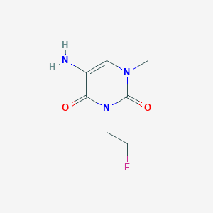 5-Amino-3-(2-fluoroethyl)-1-methyl-1,2,3,4-tetrahydropyrimidine-2,4-dione