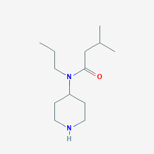 molecular formula C13H26N2O B13169089 3-Methyl-N-(piperidin-4-YL)-N-propylbutanamide 