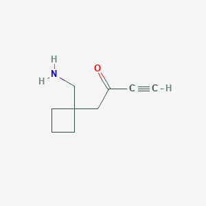 1-[1-(Aminomethyl)cyclobutyl]but-3-yn-2-one