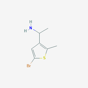 1-(5-Bromo-2-methylthiophen-3-yl)ethan-1-amine