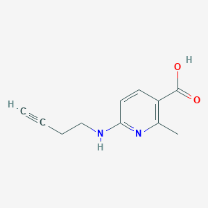 6-[(But-3-yn-1-yl)amino]-2-methylpyridine-3-carboxylic acid