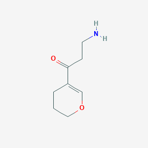 3-Amino-1-(3,4-dihydro-2H-pyran-5-yl)propan-1-one