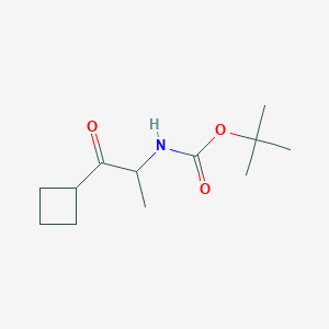 tert-butyl N-(1-cyclobutyl-1-oxopropan-2-yl)carbamate