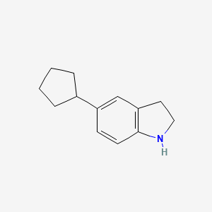 5-Cyclopentyl-2,3-dihydro-1H-indole