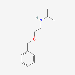 molecular formula C12H19NO B13169217 N-(2-(Benzyloxy)ethyl)propan-2-amine 