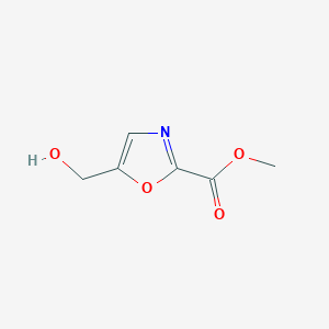 molecular formula C6H7NO4 B13169219 Methyl 5-(hydroxymethyl)-1,3-oxazole-2-carboxylate 