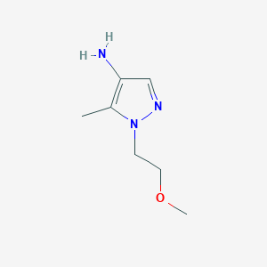 molecular formula C7H13N3O B13169223 1-(2-Methoxyethyl)-5-methyl-1h-pyrazol-4-amine 