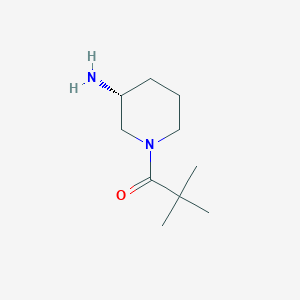 1-[(3R)-3-Aminopiperidin-1-yl]-2,2-dimethylpropan-1-one