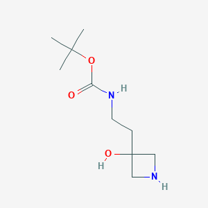 tert-Butyl N-[2-(3-hydroxyazetidin-3-yl)ethyl]carbamate