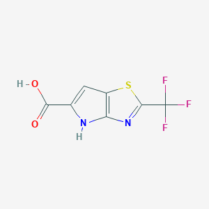 2-(Trifluoromethyl)-4H-pyrrolo[2,3-d][1,3]thiazole-5-carboxylic acid