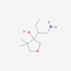 3-(1-Aminobutan-2-yl)-4,4-dimethyloxolan-3-ol