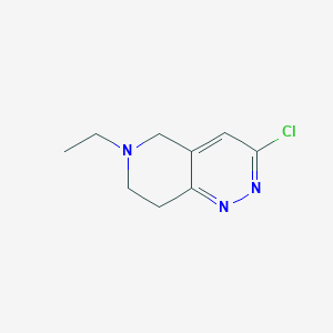 3-chloro-6-ethyl-5H,6H,7H,8H-pyrido[4,3-c]pyridazine