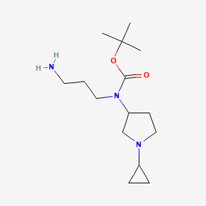 tert-butyl N-(3-aminopropyl)-N-(1-cyclopropylpyrrolidin-3-yl)carbamate