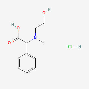 2-[(2-Hydroxyethyl)(methyl)amino]-2-phenylacetic acid hydrochloride