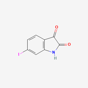 molecular formula C8H4INO2 B1316932 6-碘-1H-吲哚-2,3-二酮 CAS No. 20780-77-2