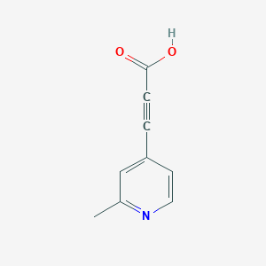 molecular formula C9H7NO2 B13169361 3-(2-Methylpyridin-4-yl)prop-2-ynoic acid 