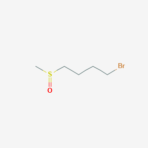 molecular formula C5H11BrOS B13169364 1-Bromo-4-methanesulfinylbutane 