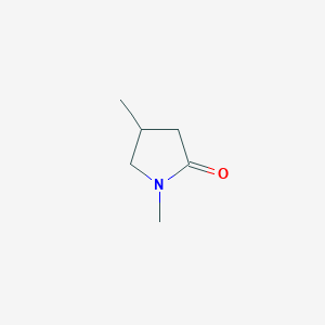 molecular formula C6H11NO B1316937 1,4-二甲基吡咯烷-2-酮 CAS No. 2555-04-6