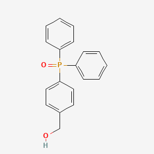 molecular formula C19H17O2P B13169373 (4-(Hydroxymethyl)phenyl)diphenylphosphineoxide 