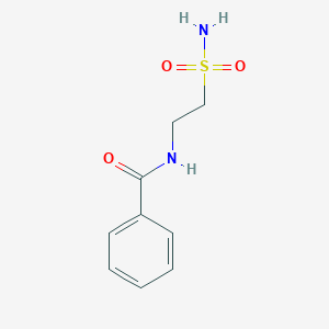 molecular formula C9H12N2O3S B13169386 N-(2-sulfamoylethyl)benzamide 