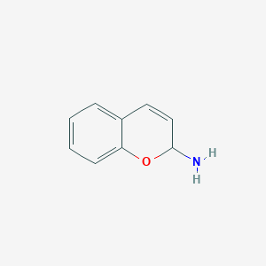 molecular formula C9H9NO B13169446 2H-1-Benzopyran-2-amine CAS No. 67747-72-2