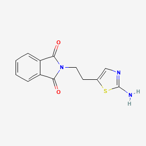 molecular formula C13H11N3O2S B1316945 2-(2-(2-氨基噻唑-5-基)乙基)异吲哚啉-1,3-二酮 CAS No. 748738-32-1