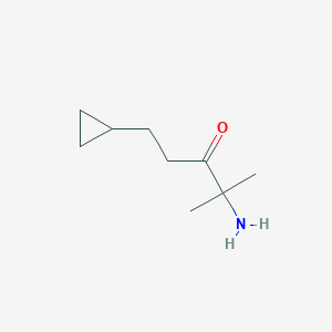 4-Amino-1-cyclopropyl-4-methylpentan-3-one