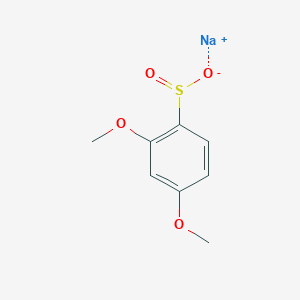 molecular formula C8H9NaO4S B13169465 Sodium 2,4-dimethoxybenzene-1-sulfinate 