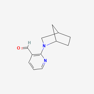 2-{2-Azabicyclo[2.2.1]heptan-2-yl}pyridine-3-carbaldehyde