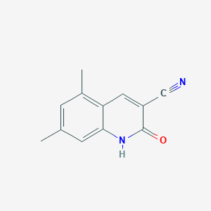 2-Hydroxy-5,7-dimethyl-quinoline-3-carbonitrile