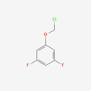 molecular formula C7H5ClF2O B13169519 1-(Chloromethoxy)-3,5-difluorobenzene 