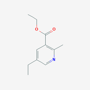 molecular formula C11H15NO2 B1316952 5-Ethyl-2-methyl-nicotinic acid ethyl ester CAS No. 22701-39-9