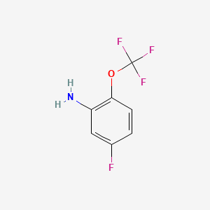 molecular formula C7H5F4NO B1316953 5-Fluoro-2-(trifluoromethoxy)aniline CAS No. 123572-63-4