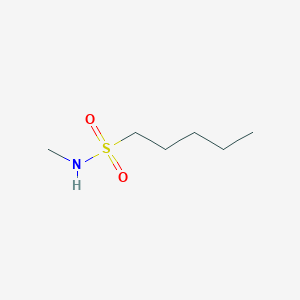 molecular formula C6H15NO2S B13169530 N-methylpentane-1-sulfonamide 