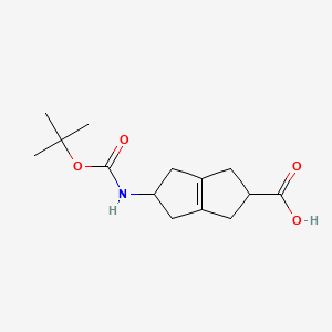 5-[(Tert-butoxycarbonyl)amino]-1,2,3,4,5,6-hexahydropentalene-2-carboxylic acid