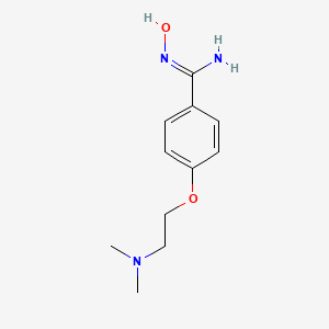 4-[2-(Dimethylamino)ethoxy]-N'-hydroxybenzene-1-carboximidamide