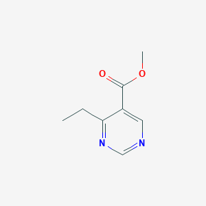 molecular formula C8H10N2O2 B13169624 Methyl-4-ethylpyrimidine-5-carboxylate CAS No. 1086390-87-5