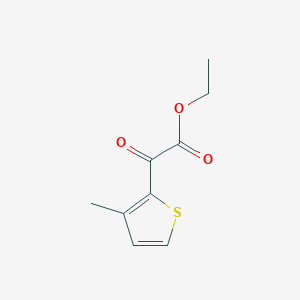 molecular formula C9H10O3S B1316965 3-甲基噻吩-2-乙二酸乙酯 CAS No. 32977-83-6