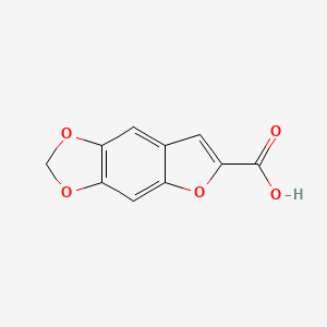 molecular formula C10H6O5 B13169667 4,6,10-Trioxatricyclo[7.3.0.0,3,7]dodeca-1,3(7),8,11-tetraene-11-carboxylic acid 