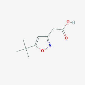 2-(5-tert-Butyl-1,2-oxazol-3-yl)acetic acid