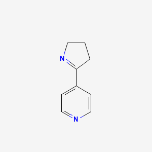 molecular formula C9H10N2 B1316968 4-(3,4-二氢-2H-吡咯-5-基)吡啶 CAS No. 66269-78-1