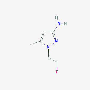 molecular formula C6H10FN3 B13169715 1-(2-Fluoro-ethyl)-5-methyl-1H-pyrazol-3-ylamine 