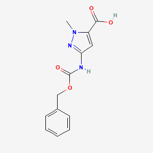 3-Carbobenzyloxyamino-1-methylpyrazole-5-carboxylicacid