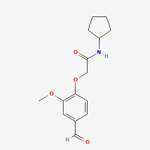 N-cyclopentyl-2-(4-formyl-2-methoxyphenoxy)acetamide