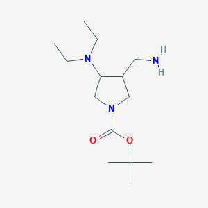 Tert-butyl 3-(aminomethyl)-4-(diethylamino)pyrrolidine-1-carboxylate