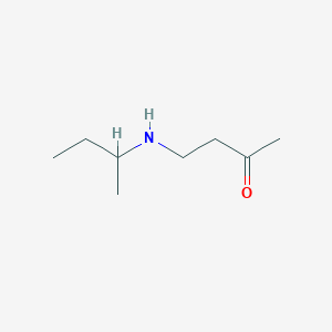 molecular formula C8H17NO B13169741 4-[(Butan-2-yl)amino]butan-2-one 