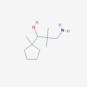 3-Amino-2,2-dimethyl-1-(1-methylcyclopentyl)propan-1-ol