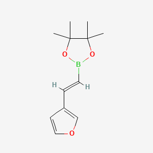 2-[(E)-2-(Furan-3-YL)ethenyl]-4,4,5,5-tetramethyl-1,3,2-dioxaborolane