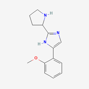 4-(2-Methoxyphenyl)-2-(pyrrolidin-2-yl)-1H-imidazole