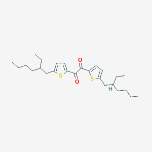 molecular formula C26H38O2S2 B13169772 1,2-Bis(5-(2-ethylhexyl)thiophen-2-yl)ethane-1,2-dione 